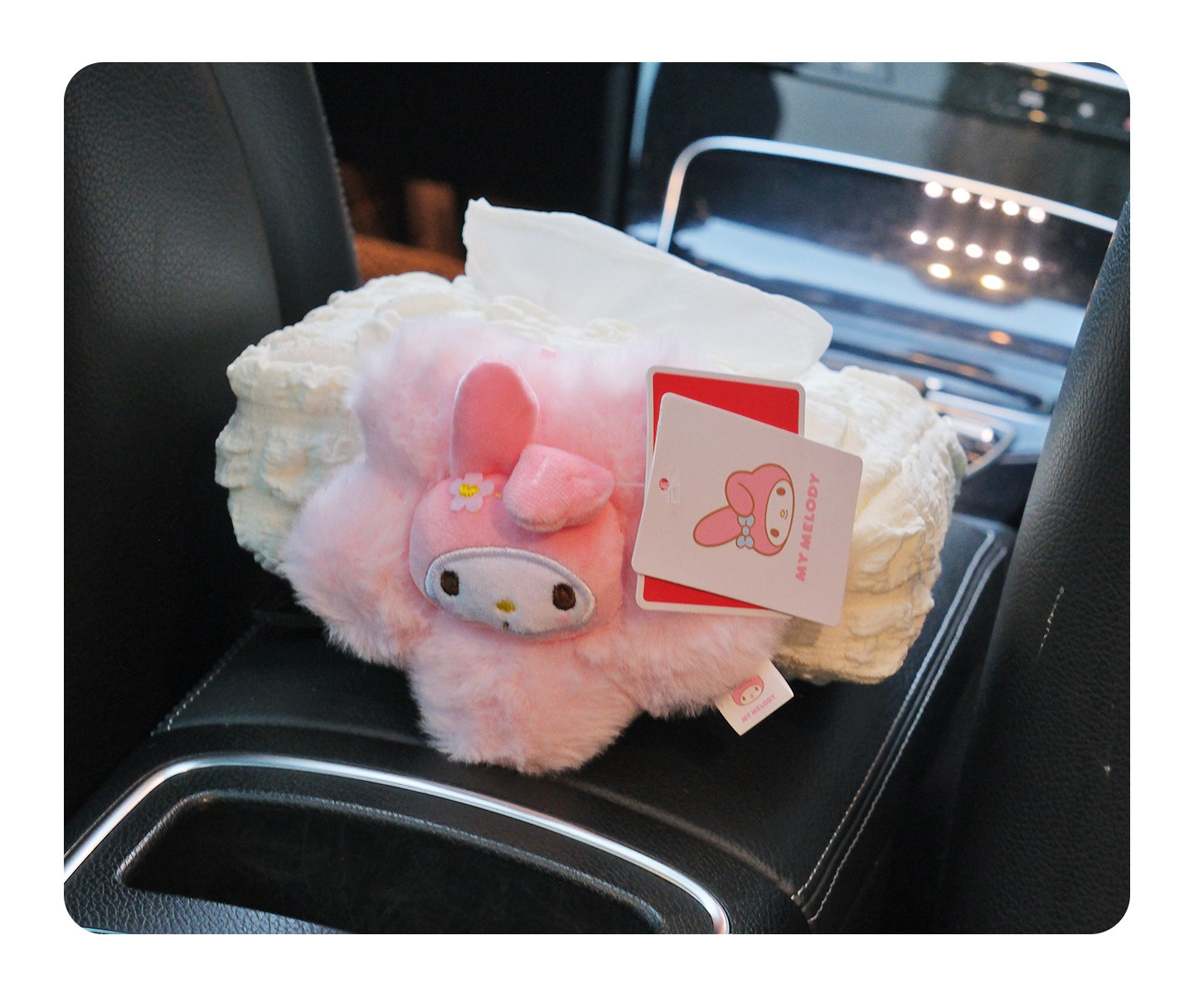 Authentic Hellokitty Sanrio Car Tissue Box Car Tissue Hanging Bag Girls Car Hanging Toilet Paper Holder