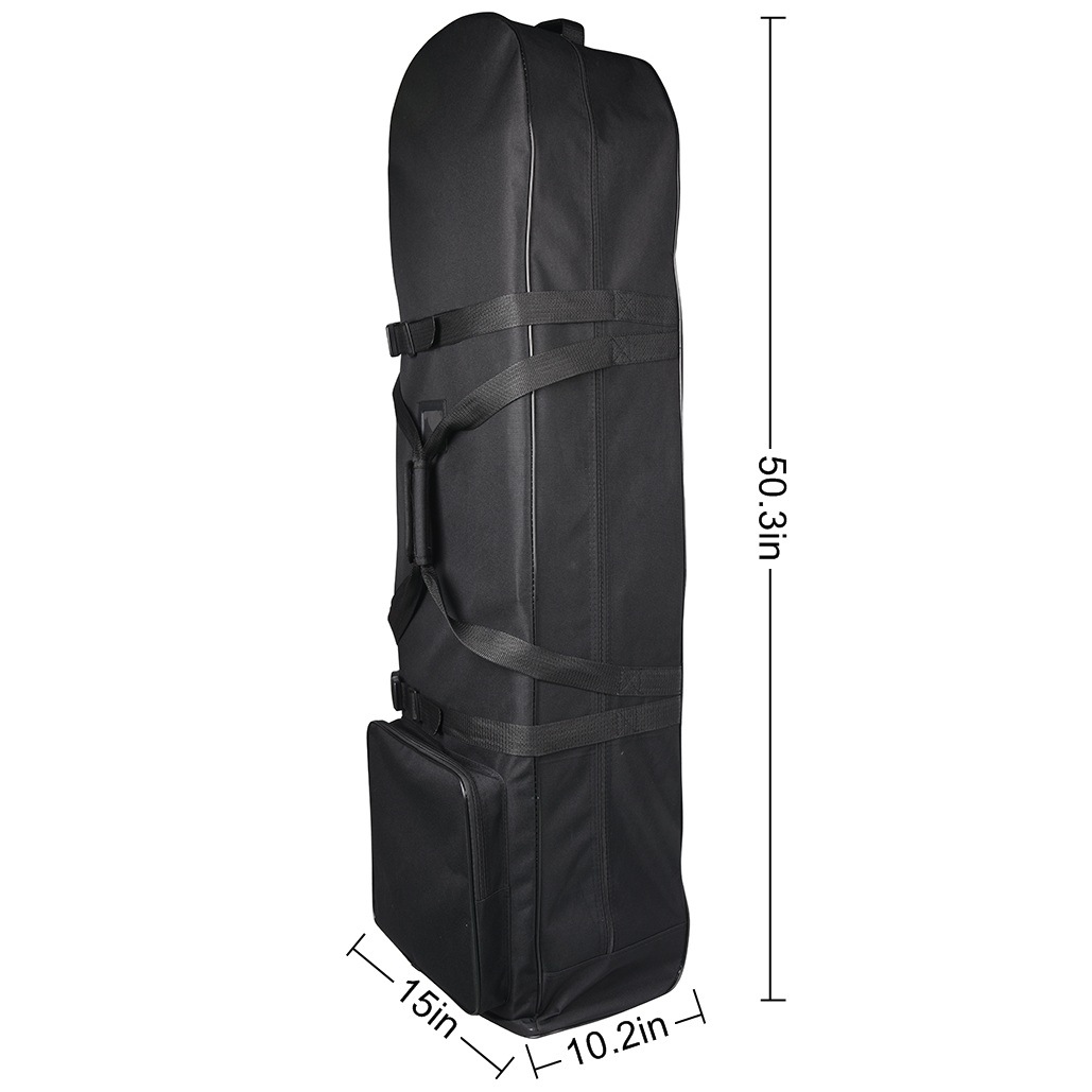 Bolsa de transporte de bolsa de aire de golf plegable conveniente polea más cinturón fijo bolsa de viaje mochila con algodón ligero