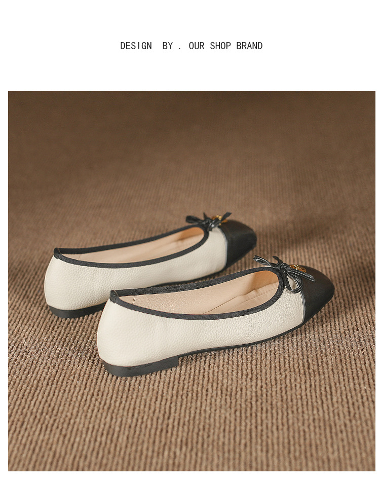 Women's Commute Solid Color Square Toe Flats display picture 2