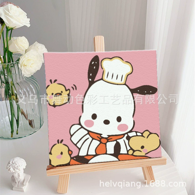 Цифровая масляная живопись 20*20 Детский мультфильм DIY handmade-painted декоративная картина последующего поколения дистрибьютор 제조업체 específicos