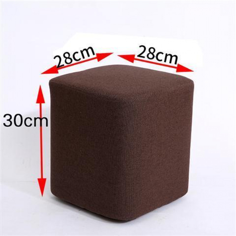 짙은 갈색 높이 30cm 사각 스툴 - 장인 정신으로 엄선