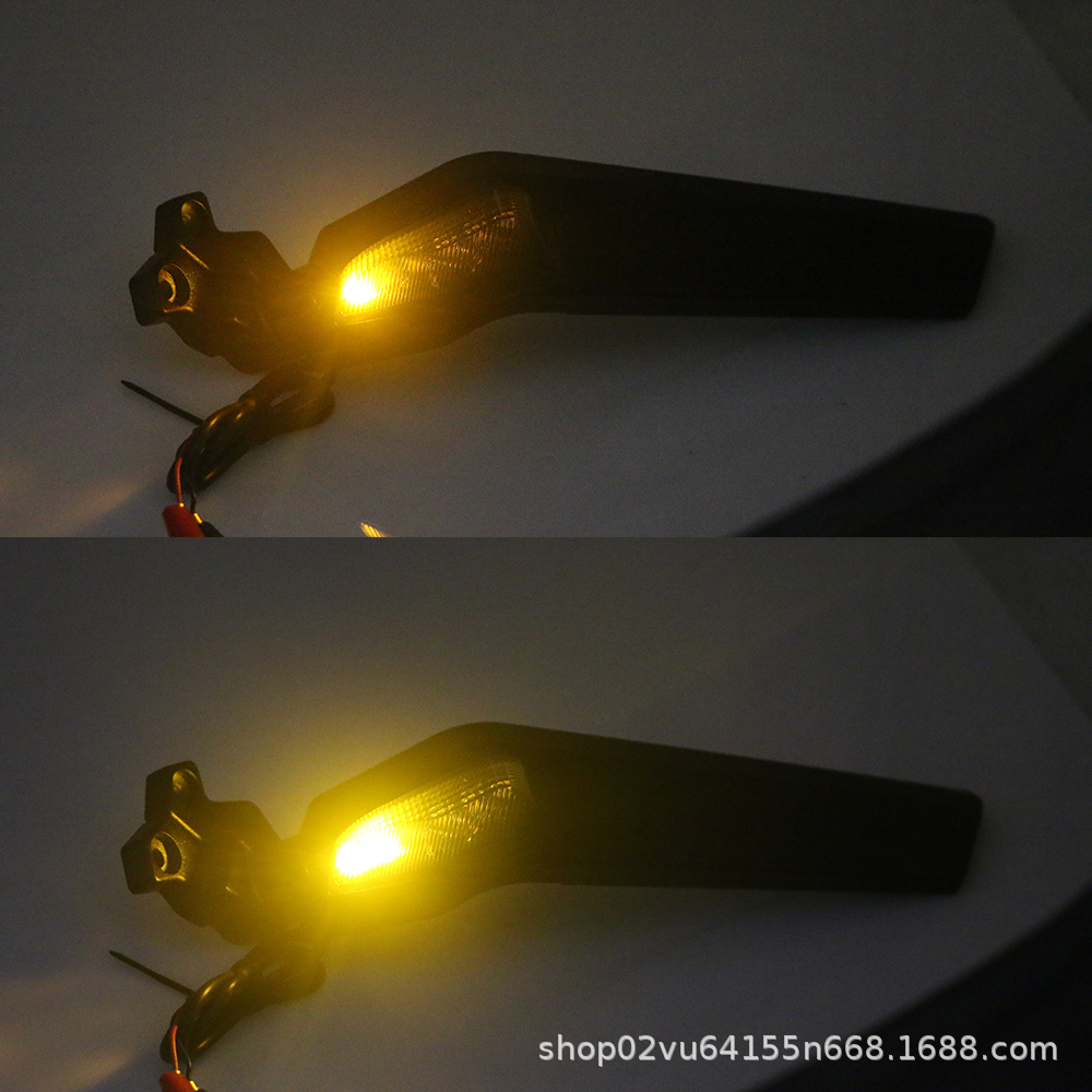 Motorcycle imitation race fixed wind wing with light universal modified rear view mirror mirror rear view mirror
