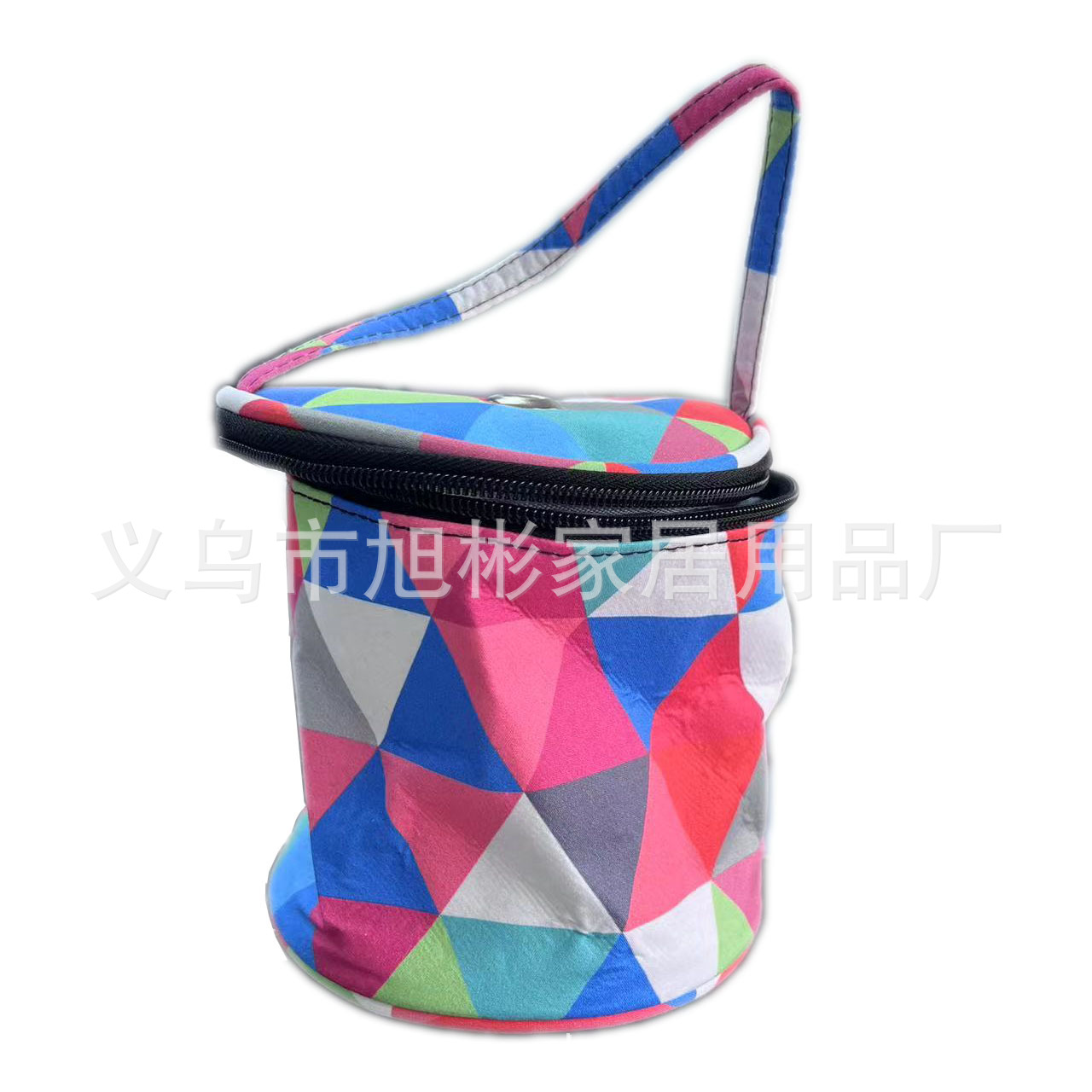 Bolsa de almacenamiento de lana transfronteriza Bolsa de almacenamiento tejida DIY Bolsa de almacenamiento de hombro Bolsa de cubo de impresión Bolsa de almacenamiento doméstica Fábrica al por mayor