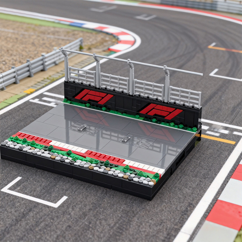 Moc-227861 Formula One Display Stand Building Block Toy Compatible with Lego Bricks, in Stock for Dropshipping Moc-227861 Formula One Display Stand Building Block Toy Compatible with Lego Bricks, in Stock for Dropshipping
