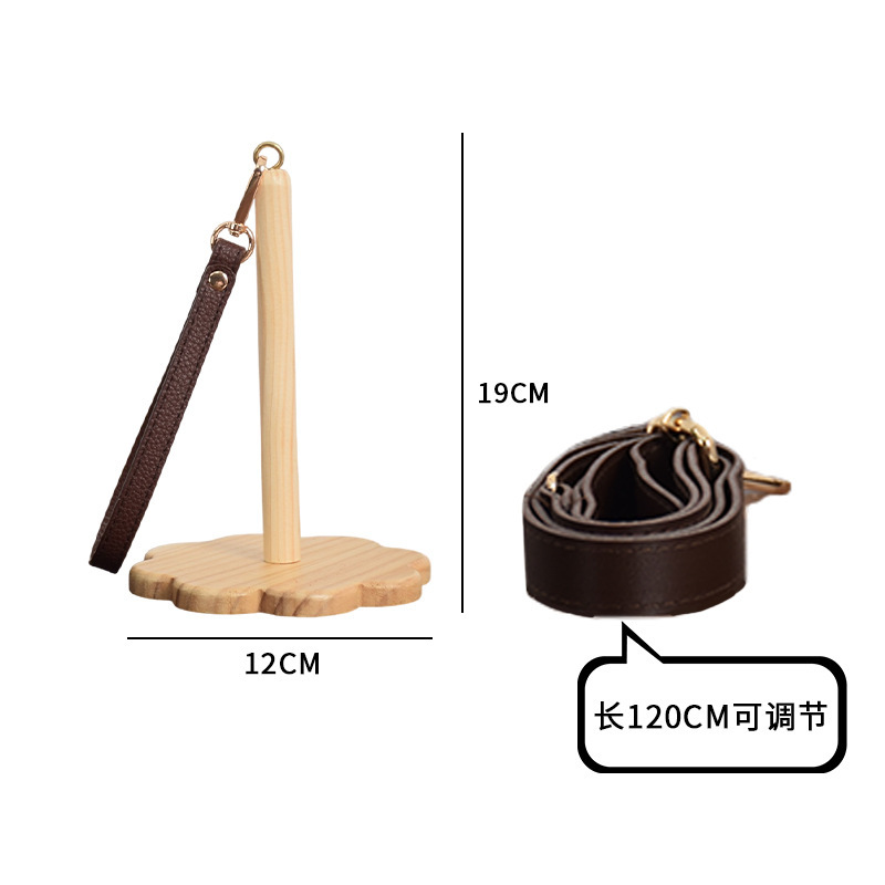 marco de bobina de madera transfronteriza marco de hilo de muñeca portátil DIY herramienta de lana portátil