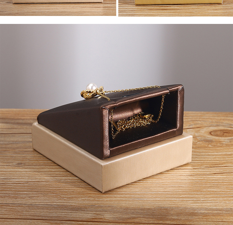 Jewelry Display Classification 1 Piece Density Plate Brushed Leather Simple Style Color Block Jewelry Display