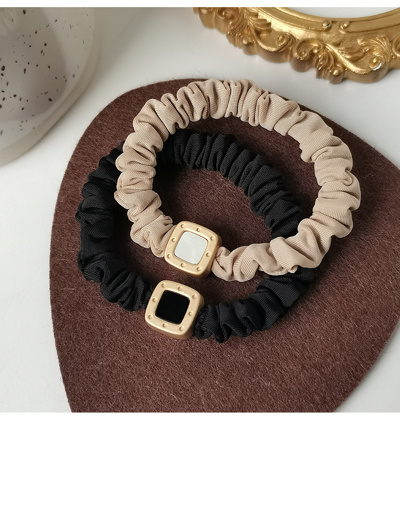 时尚丸子头小肠发圈女高弹力耐用皮筋女扎头发绳头饰简约气质头绳详情15