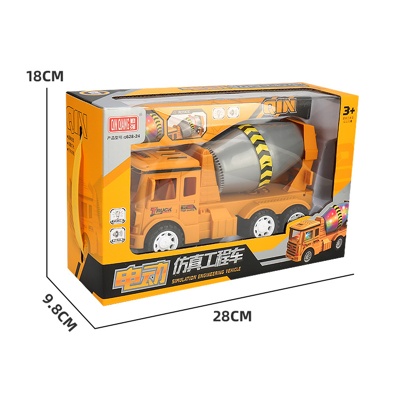 Nueva eléctrico universal mezclador simulación ingeniería vehículo música luz colorida niño coche de juguete puesto al por mayor
