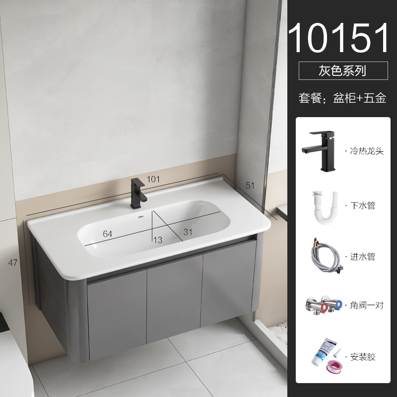 Gun Grey - 100 cuenca de esquina redondeada - sin espejo