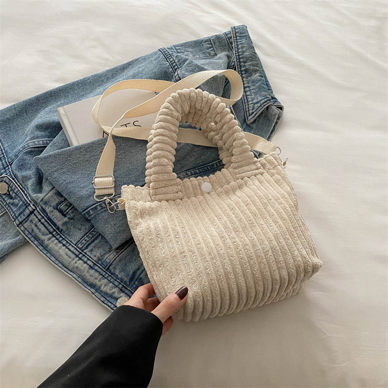 Otoño y invierno nuevos productos de diseño Nichozhong pozos de cordillera bolsas de algodón lindas bolsas de mano chic bolsas de hombro