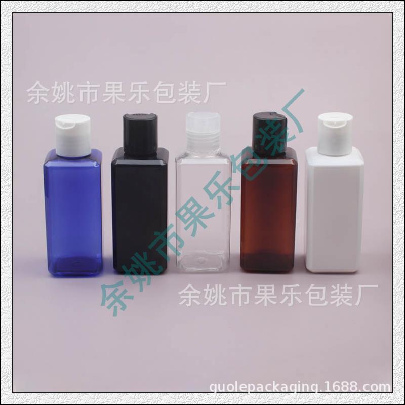 沐浴液方形PET瓶150ml千秋盖方瓶鱼饵瓶150ML洗手液瓶水乳分装瓶