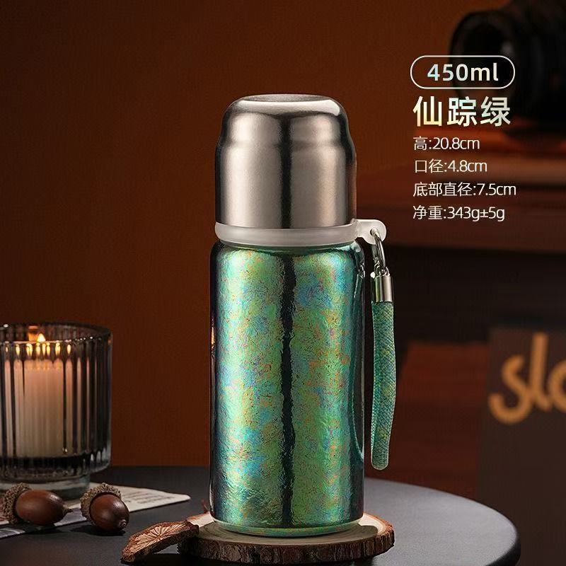 钛杯纯钛磁吸夜光杯机械温显保温杯焖泡杯茶杯茶水分离礼品运动杯|undefined