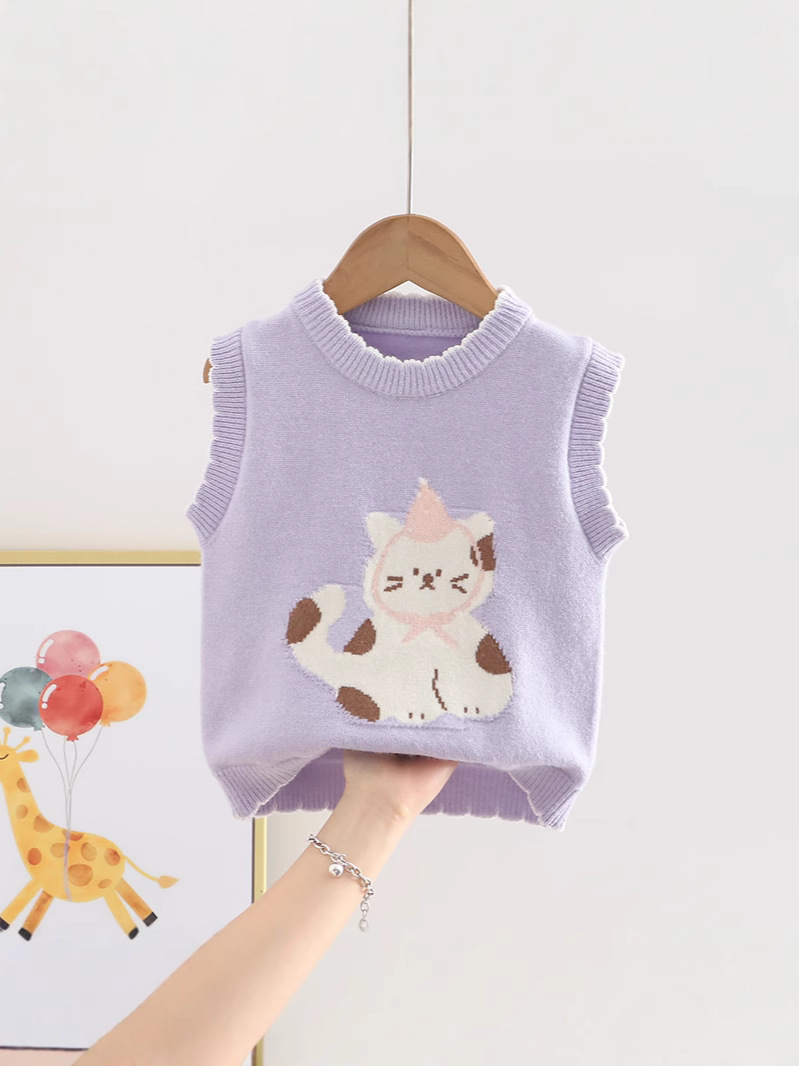 Primavera y otoño chaleco para bebé chaleco chaleco para niña chaleco de lana para bebé chaleco de punto chaleco para uso exterior chaleco todo fósforo