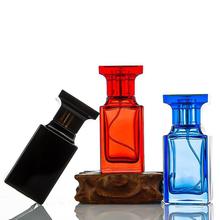 TF同款卡口香水瓶30ml方形彩色玻璃瓶空瓶50毫升分装瓶按压喷雾瓶