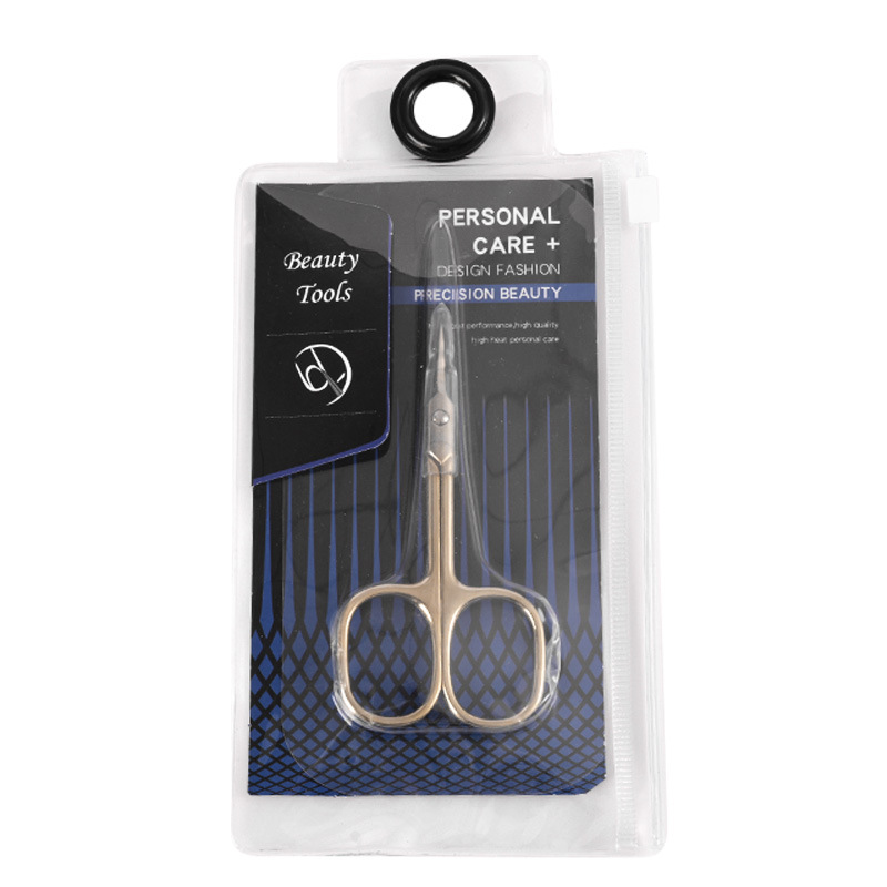 Tijeras para la piel muerta de acero inoxidable, herramientas de cortaúñas rusas, tijeras para cejas delanteras para uñas domésticas, tijeras de belleza convenientes