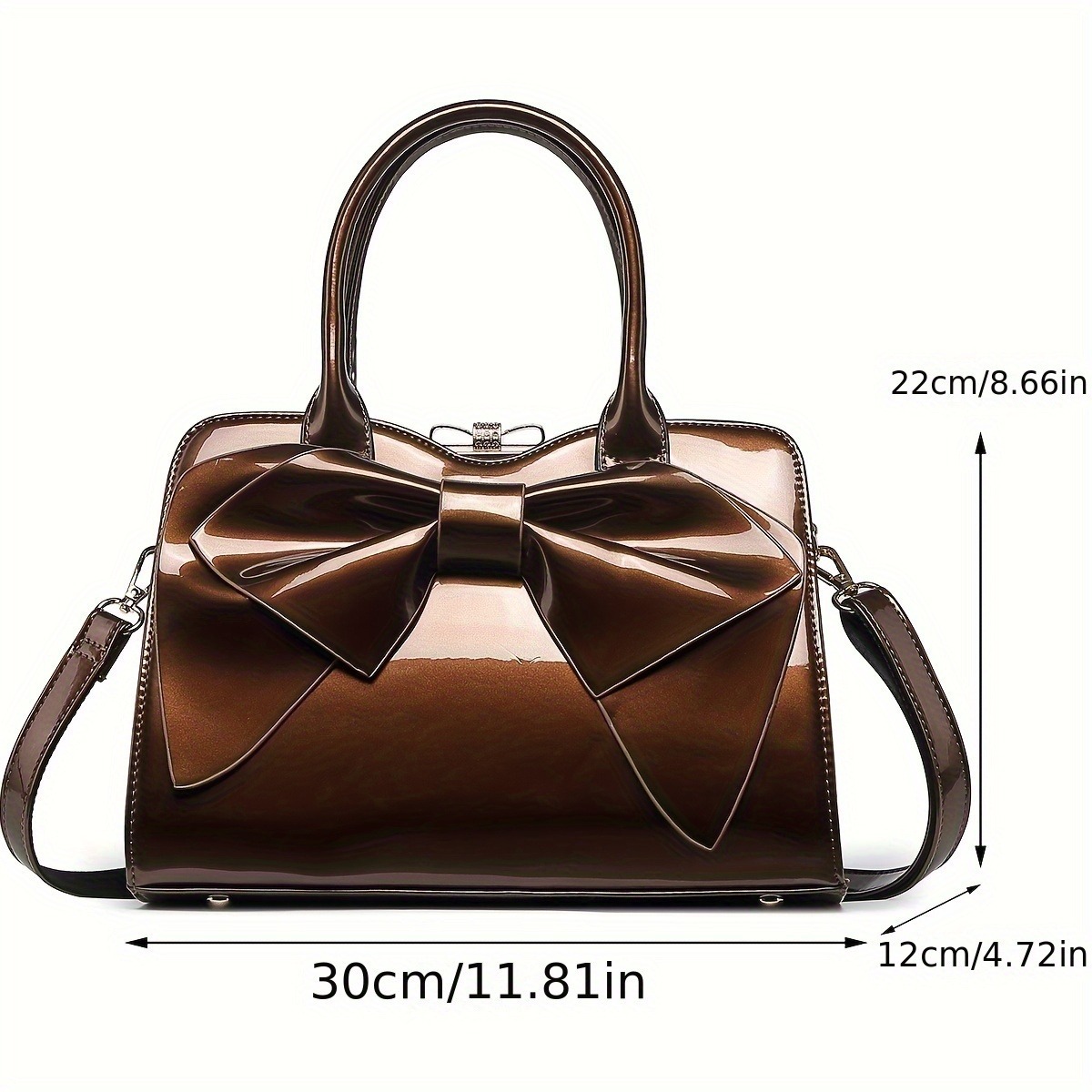 2025 bolsos de mujer nueva bolsa de moda, bolsos de mujer de cuero esmaltado, bolsos de hombro, bolsos de brazo mini