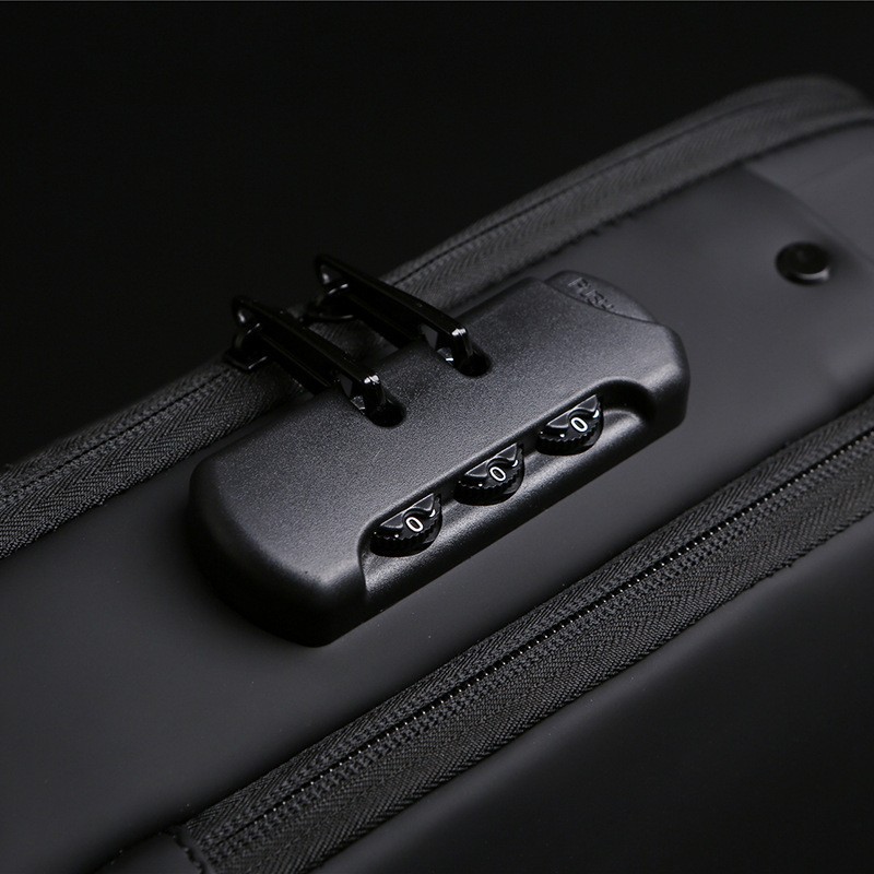 Bolso de motocicleta con carga USB para hombre, bolsa de pecho Trendyy con contraseña para ciclismo, bolso de hombro para hombre, riñonera deportiva, bolso cruzado