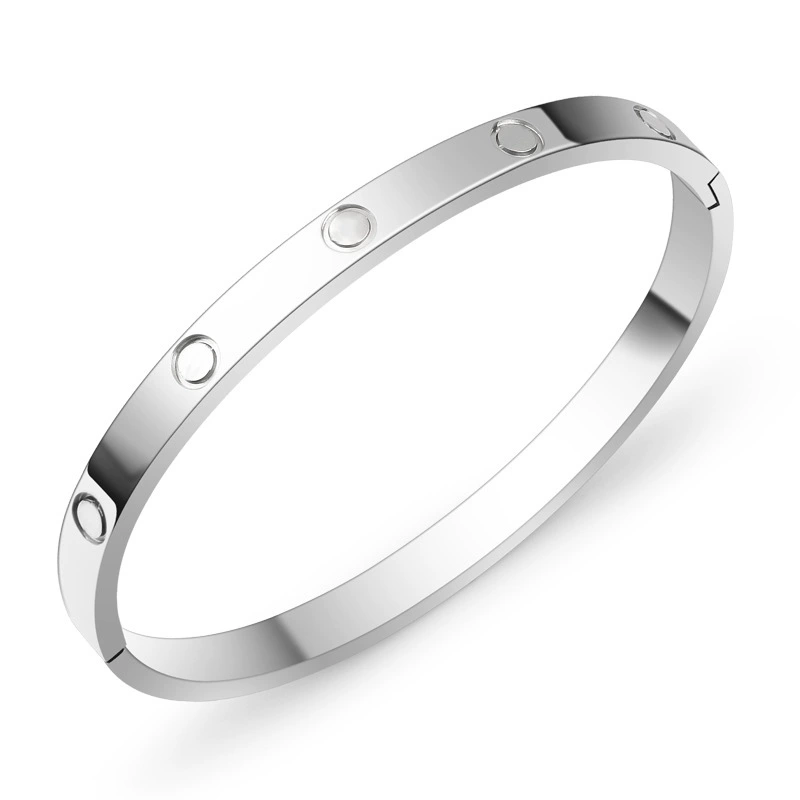 Ф fashion бриллиант-аксессуар изм stainless steel браслет, 4/6 мм, позолота 18K золото и розовое золото