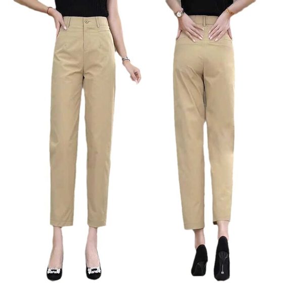 Harlan Pants High Waist Thin Women's 2024 Summer New Sickle Pants Small High-end Slim Casual Cropped Pants