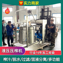 水蜜桃酿酒发酵后榨汁机 杨梅果酱挤压机 自动过滤杂质酒糟脱水机