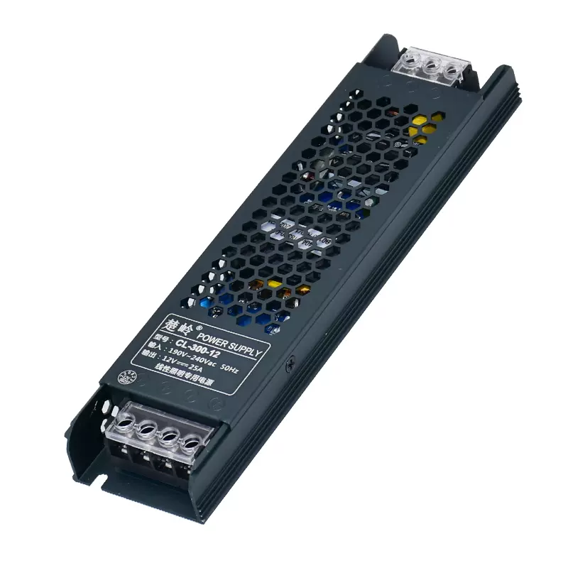 led超薄专用电源24V灯箱电源220转12V灯带变压器长条电源300W400W