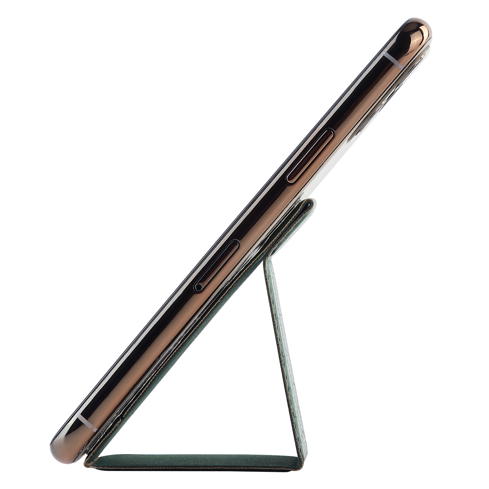 El soporte pequeño de pasta versátil es adecuado para todos los modelos de teléfonos móviles. Soporte de teléfono móvil de cuero PU con absorción magnética plegable