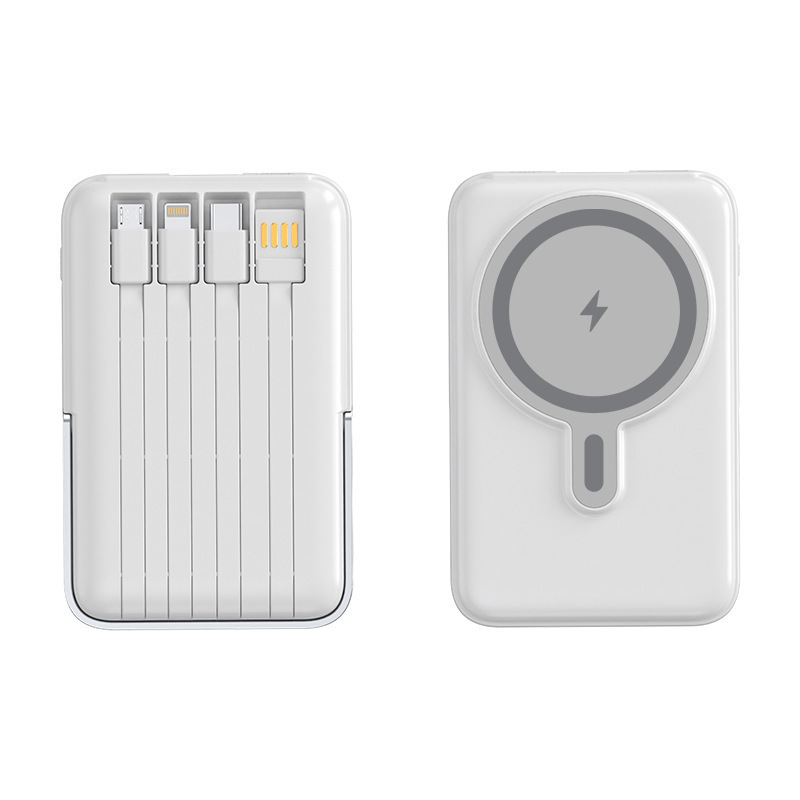 磁気パワーバンクホルダー magsafe ケーブル付き携帯電話ギフトに適したカスタマイズされた 15 ワットワイヤレス高速充電モバイル電源|undefined