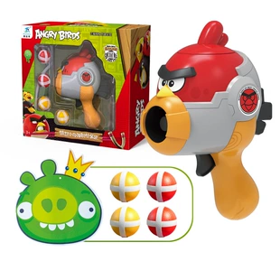 Игрушечный пистолет Angry Birds с липкими шариками и мишенью