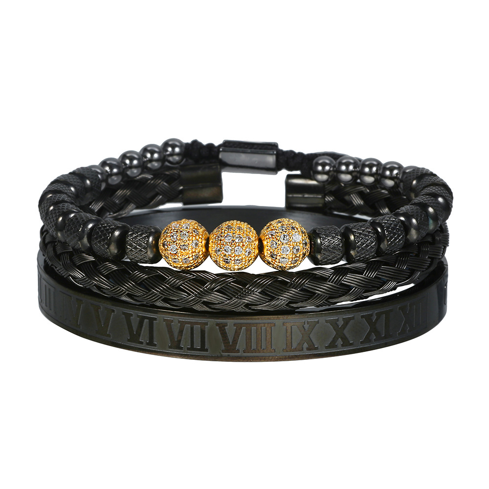 Men's Woven Pineapple Beads Bracelet 8