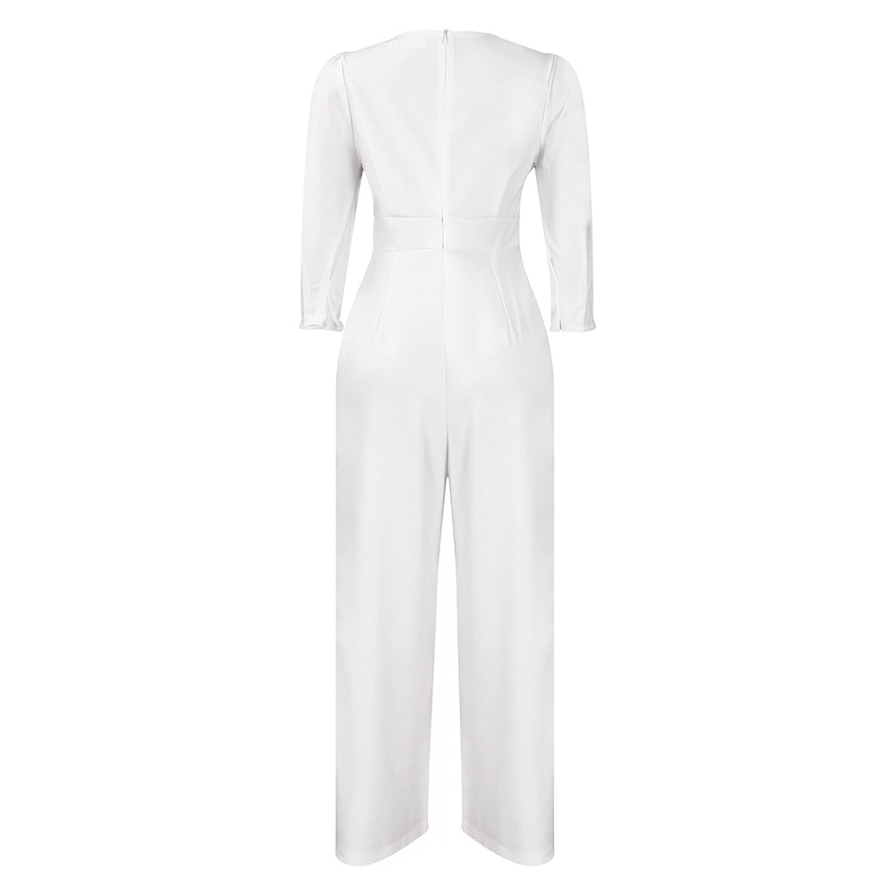 Damen Jumpsuit Langarm Lässig Weites Bein Für Den Winter_voghion.com