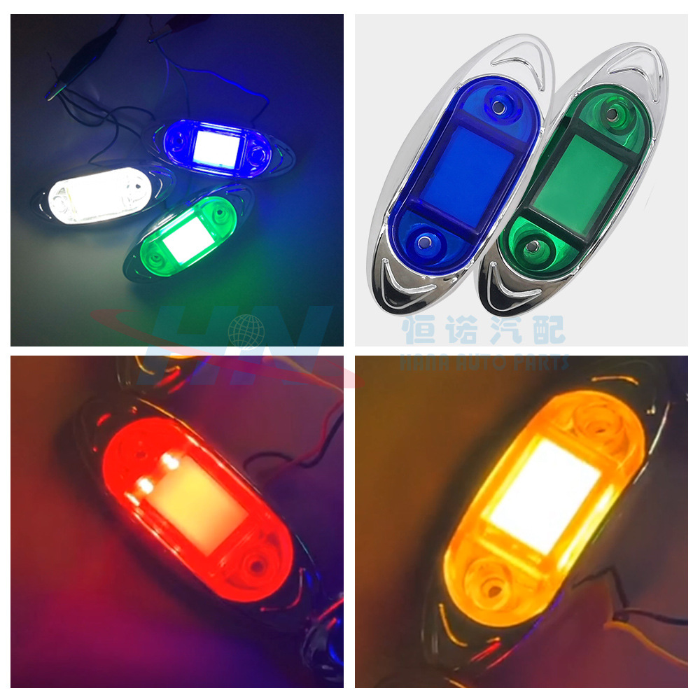 LED camión de luz lateral LED luz de giro 6LED camión de luz lateral galvanoplastia luz del camión