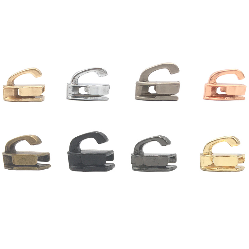 En stock al por mayor N ° 3 N ° 5 N ° 10 dientes de goma de nylon elefante nariz de una sola cabeza equipaje cabeza colgante chapado rodillo chapado multi-color