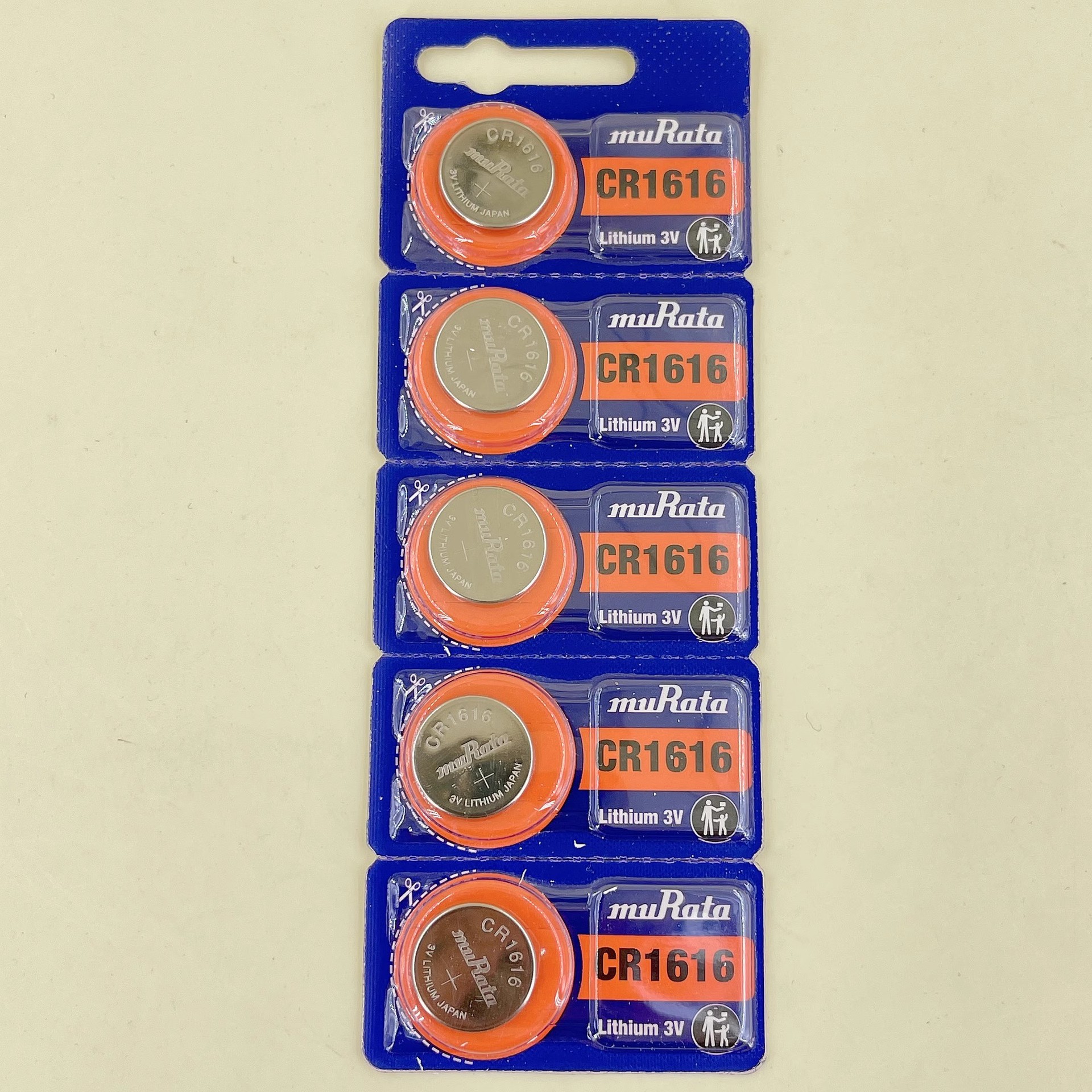 muRataCR1616电池村田 3V纽扣电子 遥控器体重秤纽扣电池1616