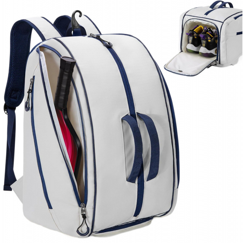 Nuevo cross-border bolsas de fútbol para hombres y mujeres raqueta de almacenamiento mochila impermeable fácil de limpiar con zapato compartimiento ajustable multicapa image 5