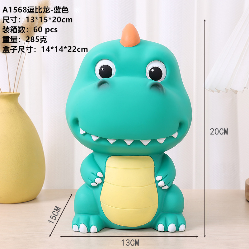 2023 nueva venta caliente transfronteriza creativa de dibujos animados dinosaurio alcancía niños regalo de cumpleaños