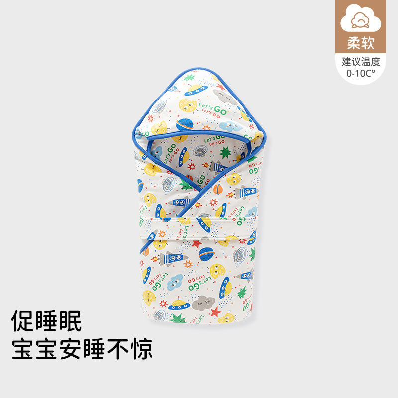 Baby quilt Class A Newborn Shushie Swaddle delivery room quilt Newborn baby cartoon wrap warm quilt autumn quilt