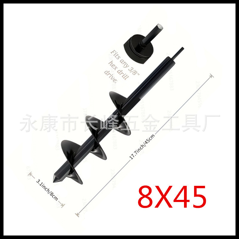 FUENTE Jardín de fábrica Suelo Suelto torcedura excavación pit herramienta de siembra de aleación taladro de tierra taladro espiral