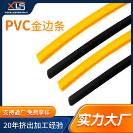 PVC自粘包边条 家具衣柜装饰封边条挤出U型封边塑料条装饰金边条