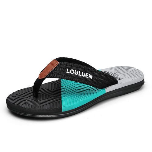 Flip-flops for men  summer new large size non-slip outdoor flip-flops men's casual beach sandals