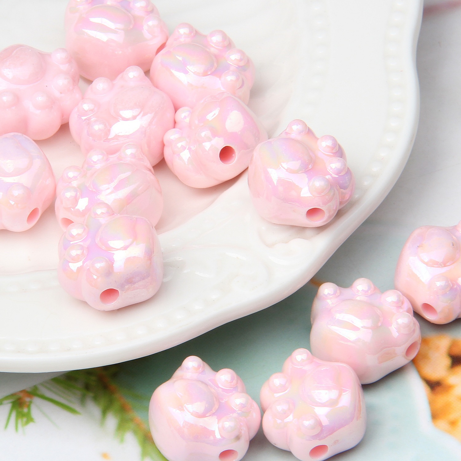 4g Weight Beads Jewelry Making Type DIY Jewelry Accessories Classification 1 Piece Quantity Acrylic Material Solid Color Pattern Cute Style 1 Piece Arylic Solid Color DIY Jewelry Accessories Beads 7
