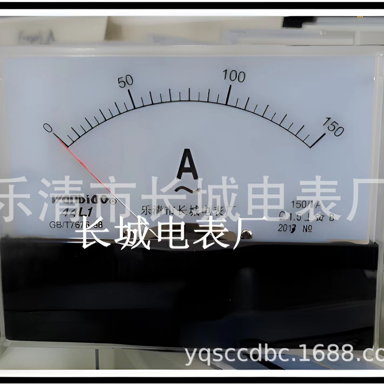 乐清市长城电表厂 44L1 150/1A 交流指针电流表  100*80