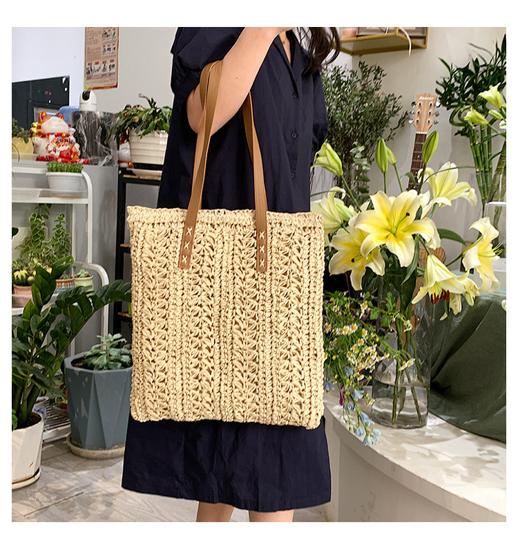 Women's Large Straw Streetwear Straw Bag display picture 5