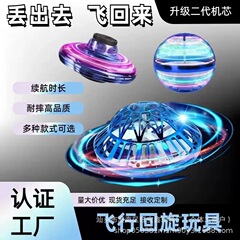 クロスボーダー UFO インテリジェント誘導浮遊空飛ぶ円盤スイングボールクールなジャイロ発光フライングボール男性と女性の子供のおもちゃ