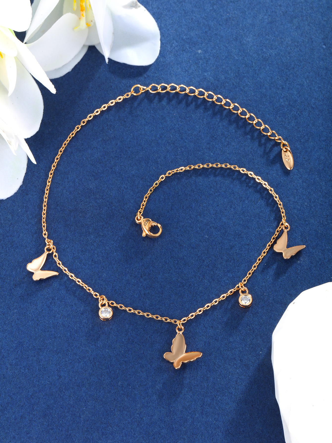 Xuping joyería nueva moda damas de verano mariposa pinggan colgante tobillar mujer Europa y América transfronteriza arena pie de viento