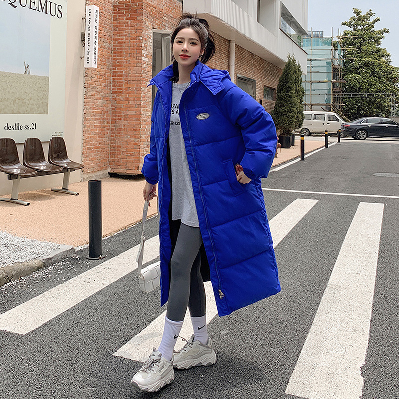 Trajes de algodón transfronterizos para mujeres 2025 invierno nuevo estilo coreano suelto de gran tamaño ropa de mujer rodilla gruesa chaqueta de algodón de mujer image 2