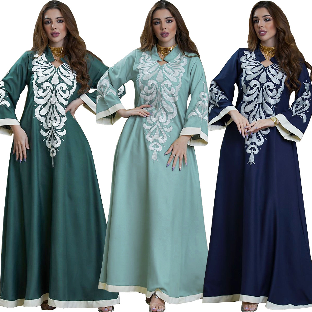 AB184 Summer Southeast Asia abaya splici...