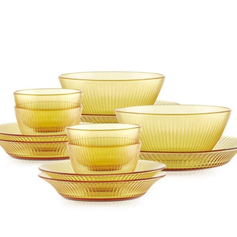 Corning | Snapware Jingzun Series Tableware 12-piece Set (4 Small Bowls 2 Large Bowls 4 Small Plate 2 Large