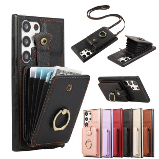 New for Samsung S25ULTRA phone case ring bracket card mobile phone protective cover factory wholesale