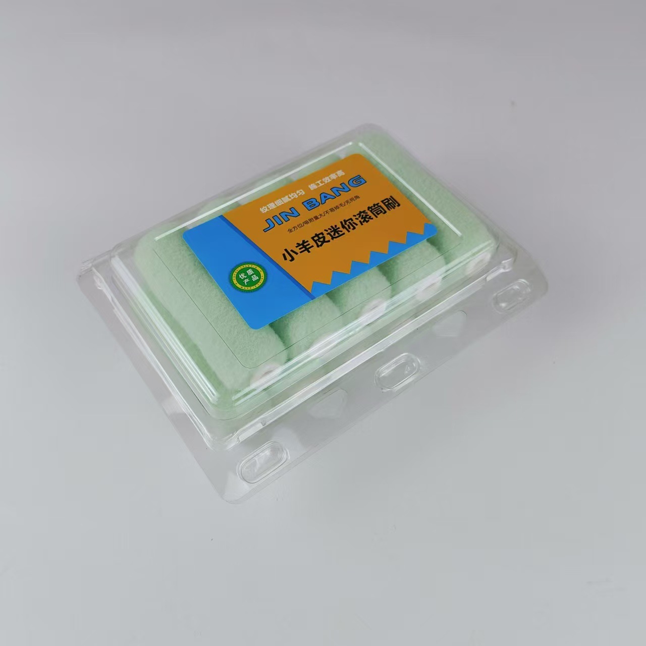 Rodillo de piel de oveja de 4 pulgadas, tamaño pequeño, para pintura de látex con brillo de cáscara de huevo y textura de piel de naranja, especialmente diseñado para rodillos.