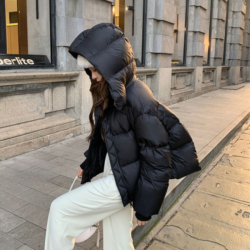 羽绒棉服女短款2025美拉德加厚棉衣外套宽松面包服冬季小个子棉袄|undefined